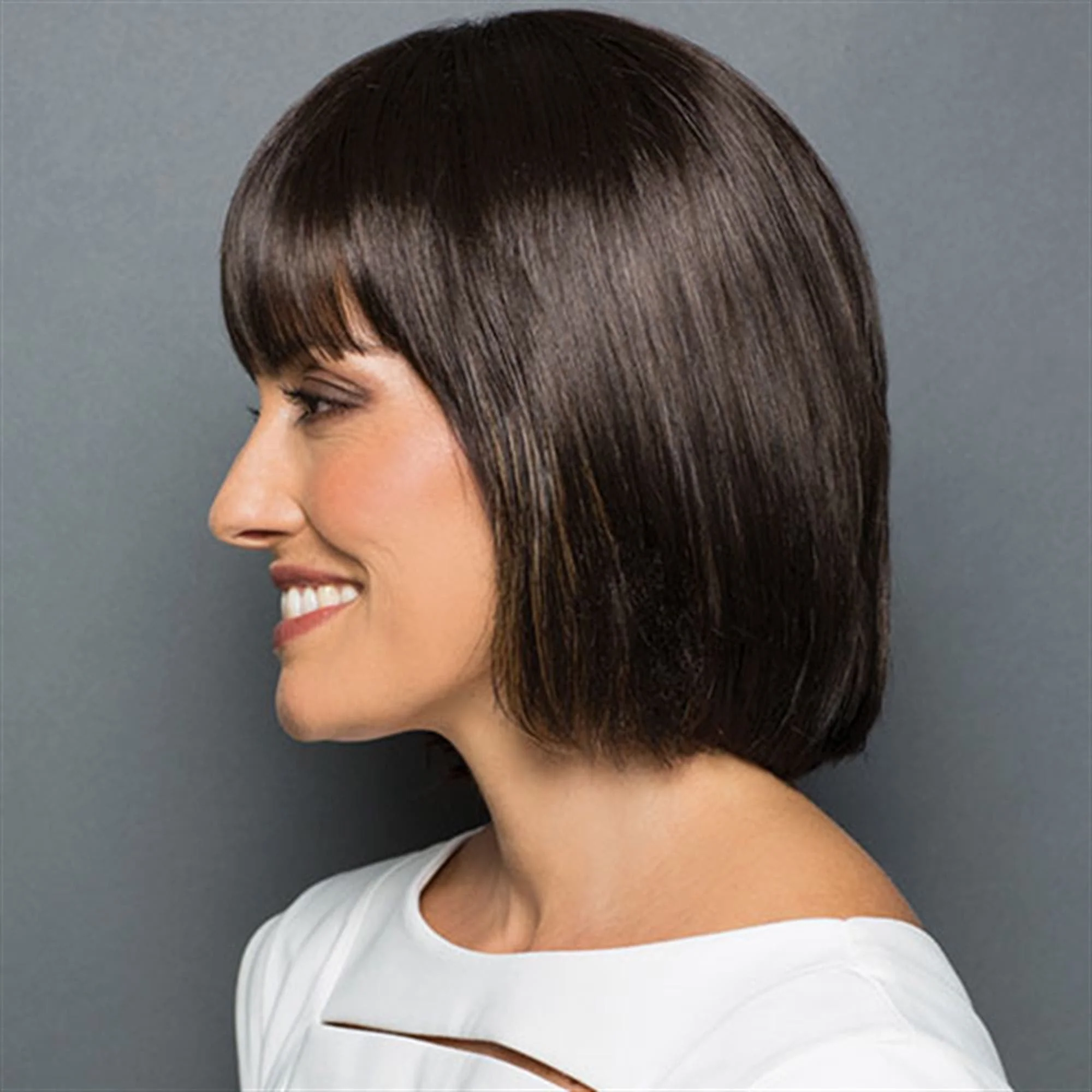 Faux Fringe | Synthetic Hair Topper (Mono Part) - Image 9